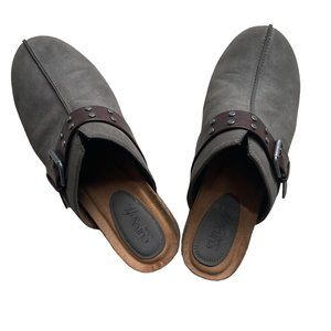 Eüro Soft By Sofft Women's Clogs Size 10 Soft Taupe Faux Suede Vegan